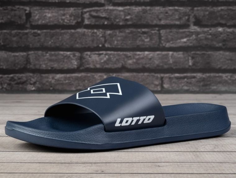 Klapki damskie, granatowe, Lotto Lathi