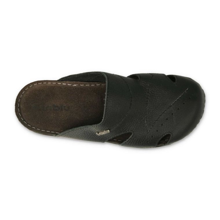 Klapki męske, czarne, Inblu