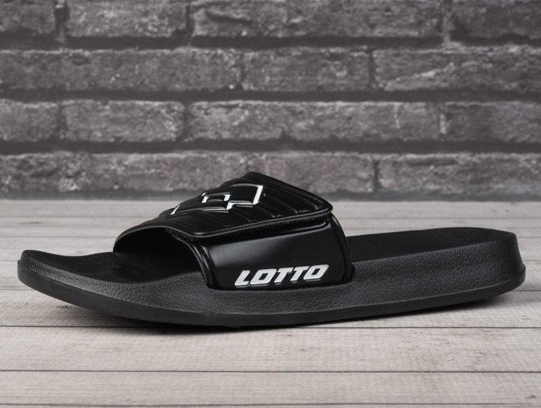 Klapki męskie, czarne, Lotto Flyde