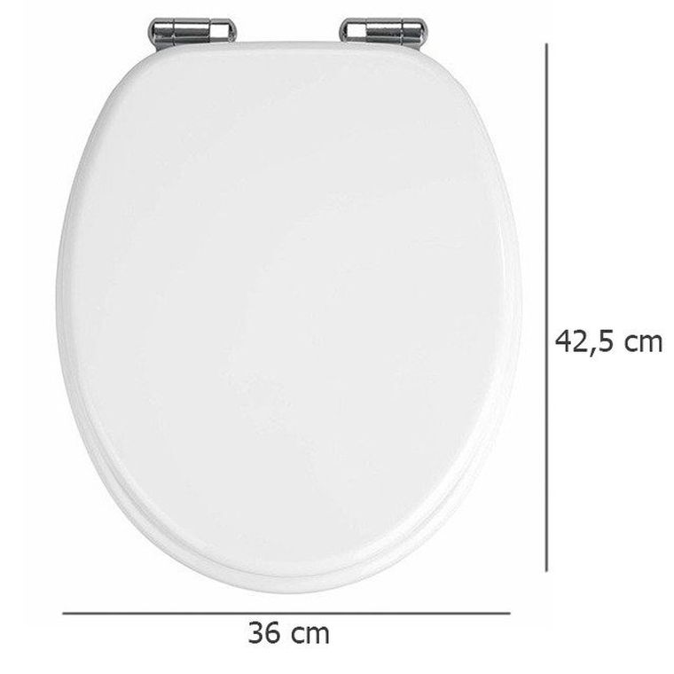 Klasyczna biała deska sedesowa z mdf z cichym domykaniem