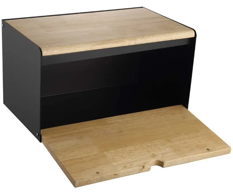 Klausberg, chlebak stalowo-drewniany, dwustronny, czarny, KB-7386