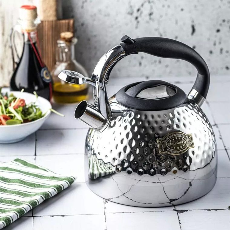 Klausberg, czajnik stalowy z gwizdkiem, 3l