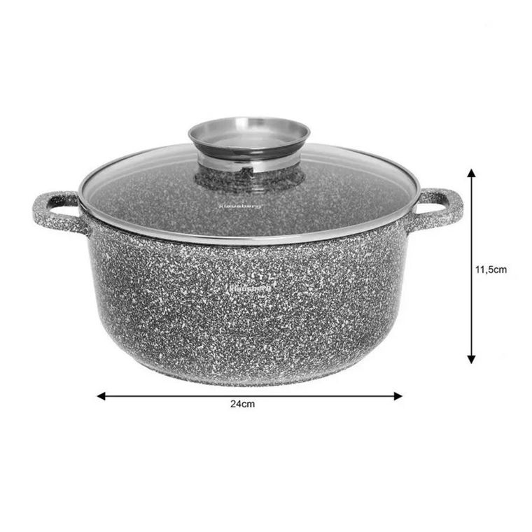 Klausberg, garnek marmurkowy, 22cm, 3,3l, KB-7521