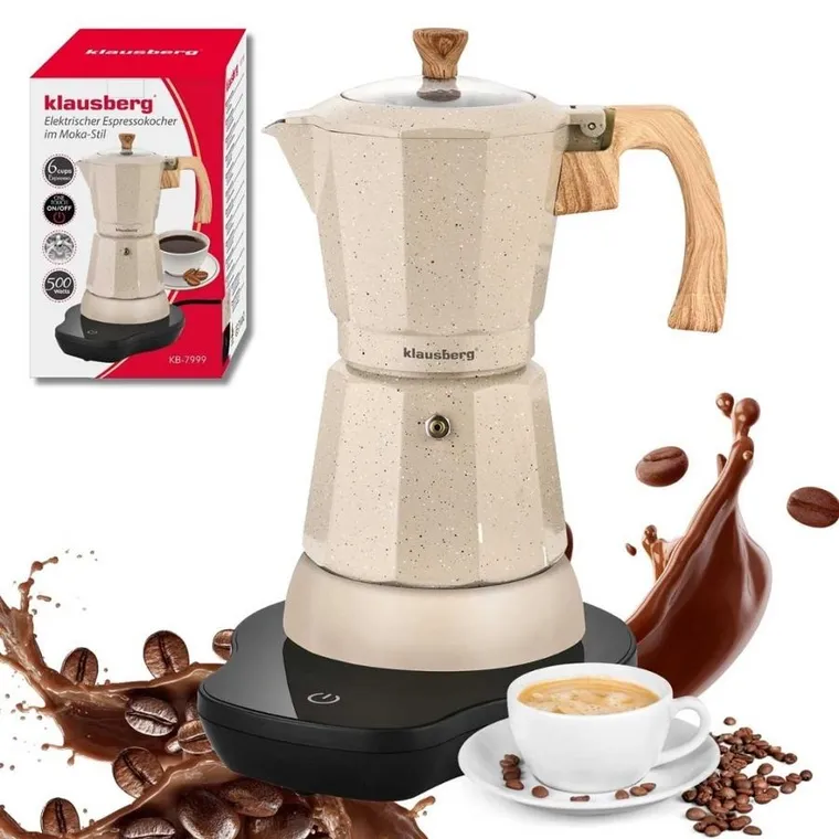 Klausberg, kawiarka elektryczna espresso, 500W, 300 ml, KB-7999