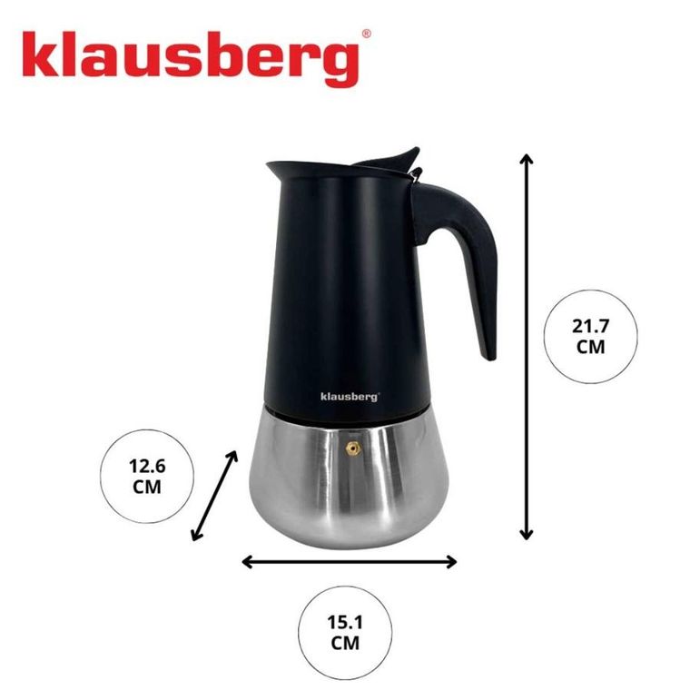 Klausberg, kawiarka, zaparzacz do kawy, indukcja, 450 ml, kb-7846