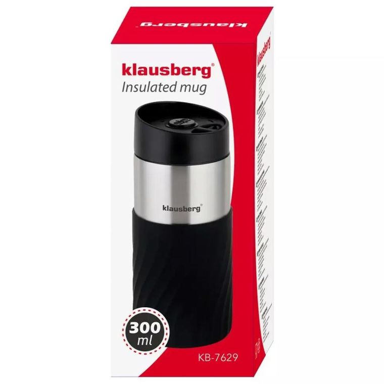 Klausberg, kubek termiczny, click clack, 300 ml, KB-7629