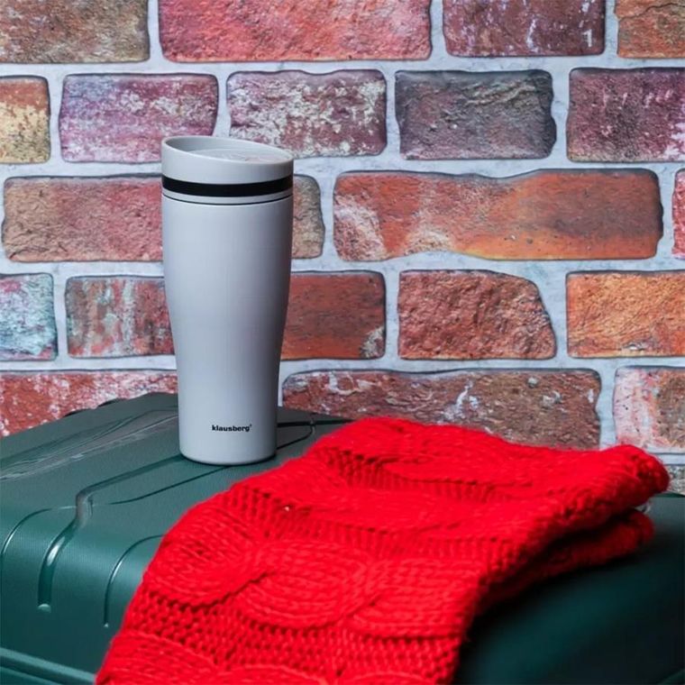 Klausberg, kubek termiczny, click clack, 380 ml, KB-7618