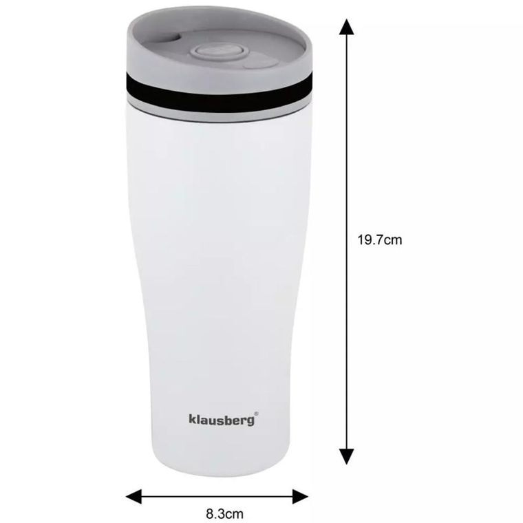 Klausberg, kubek termiczny, click clack, 380 ml, KB-7619