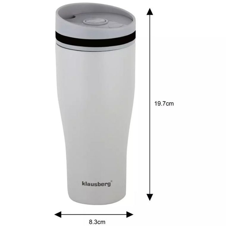 Klausberg, kubek termiczny, click clack, 380 ml, KB-7620