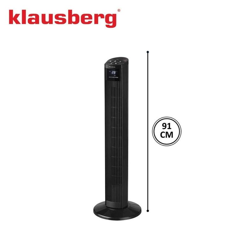 Klausberg, wentylator kolumnowy, podłogowy z pilotem, KB-7876