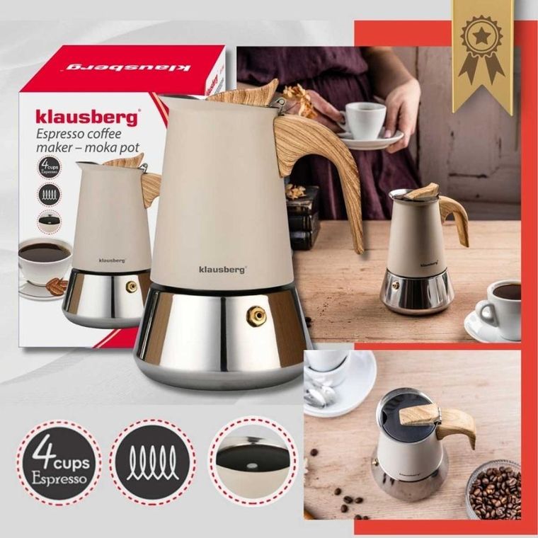 Klausberg, zaparzacz do kawy, na indukcję, 200 ml, KB-7994