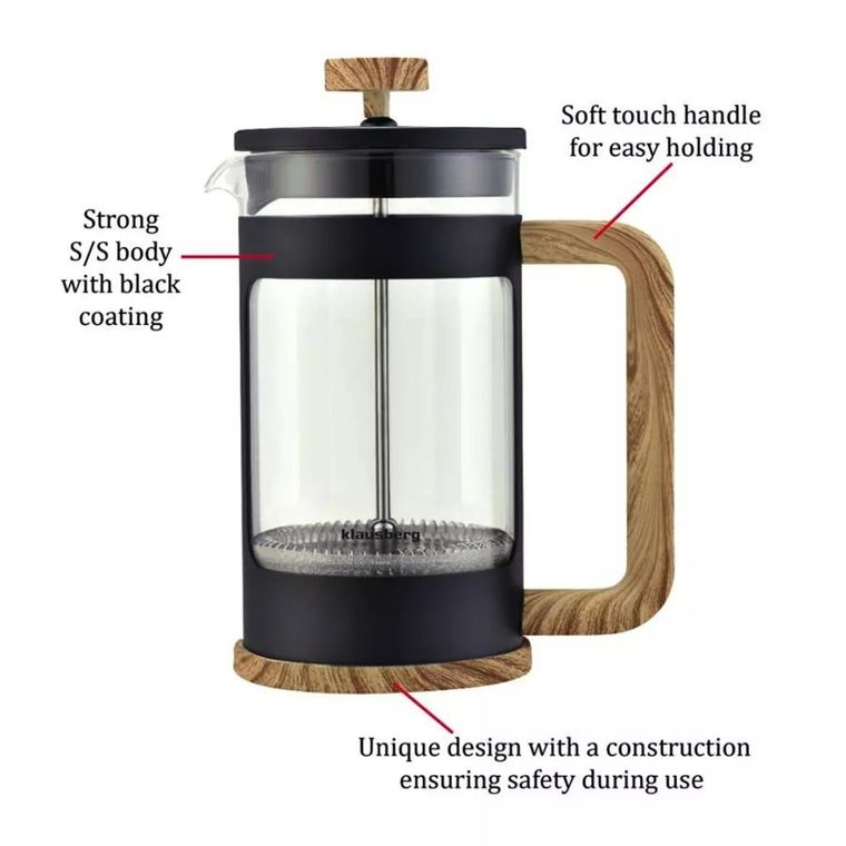 Klausberg, zaparzacz tłokowy do kawy/herbaty, 600 ml, KB-7680