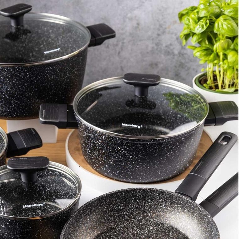 Klausberg, zestaw garnków marmurkowych, 12 elementów