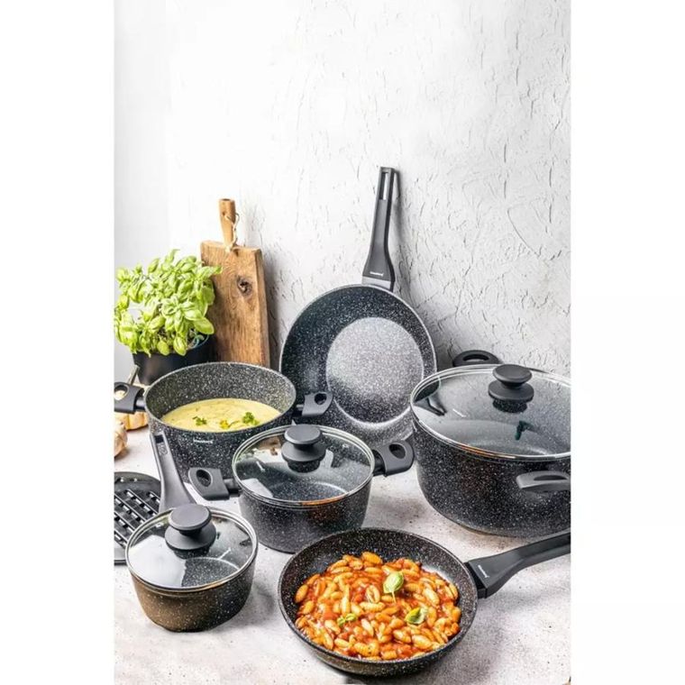 Klausberg, zestaw garnków marmurkowych, 12 elementów, KB-7659