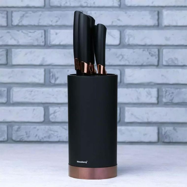 Klausberg, zestaw noży kuchennych w bloku, 5 elementów, KB-7614