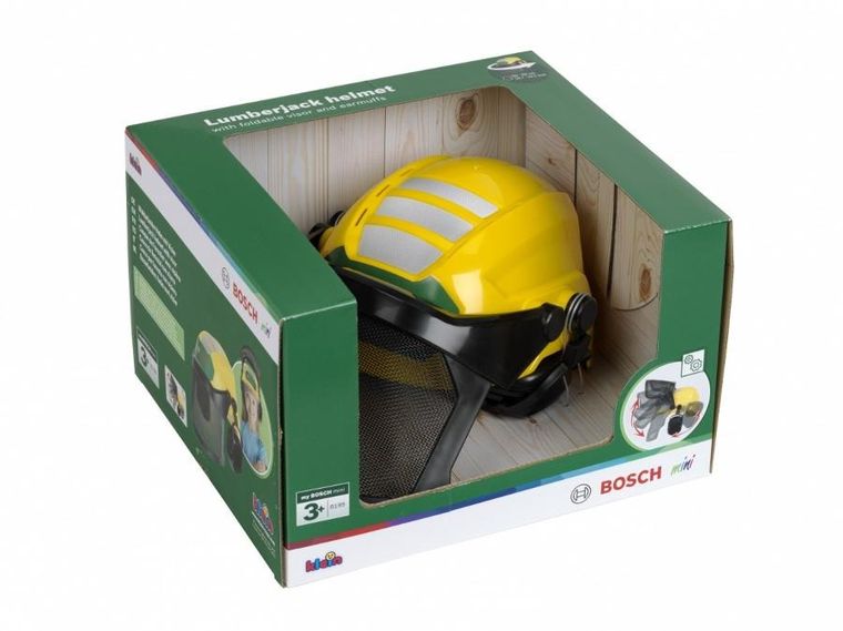 Klein, Bosch, kask drwala z przyłbicą ochronną i nausznikami