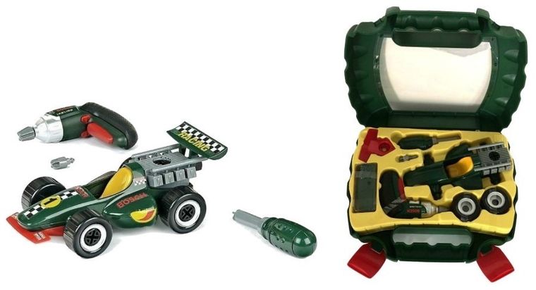 Klein, Bosch, walizka z autem i wkrętarka