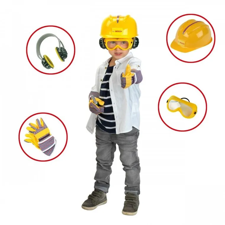 Klein, Bosch, Warsztat z narzędziami budowlanymi, 81 elementów