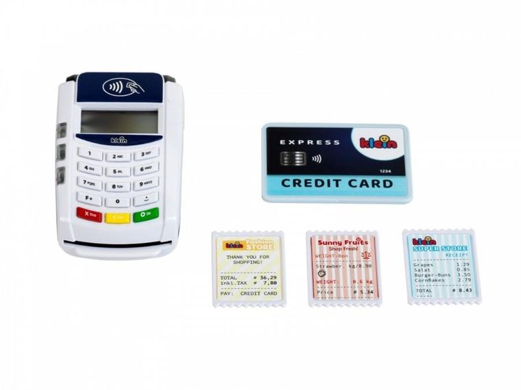 Klein, terminal płatniczy, zabawka intraktywna