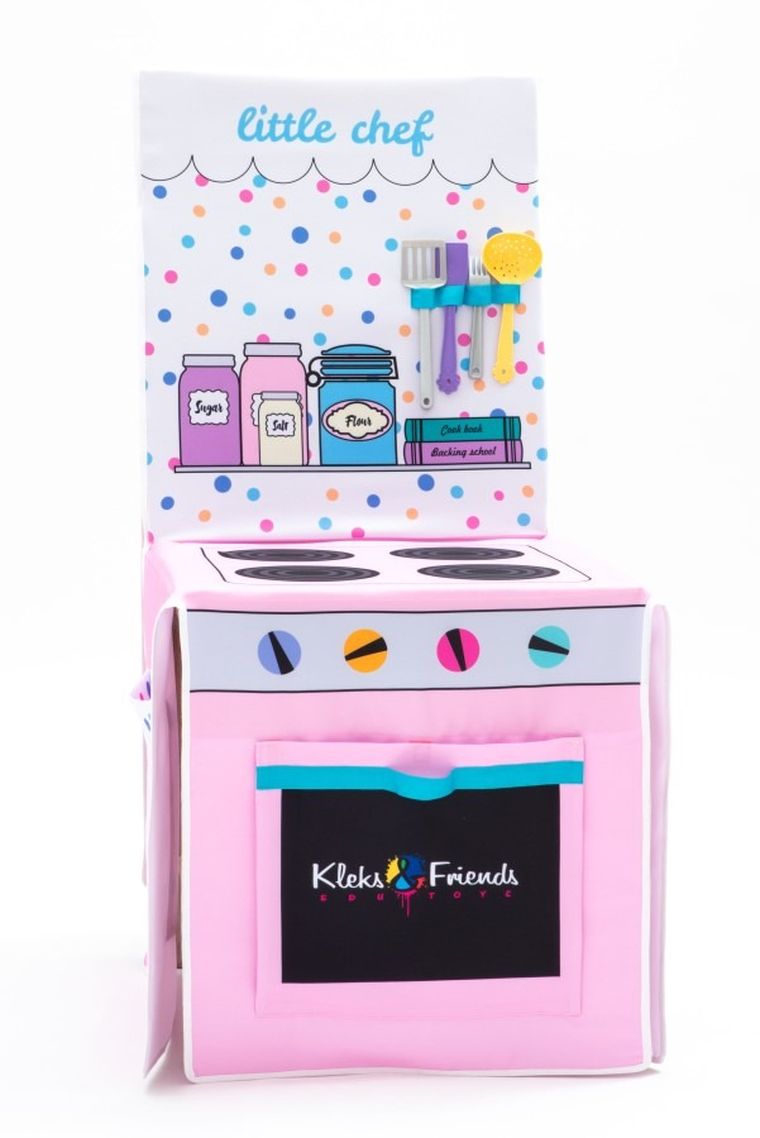 Kleks&Friends, Mały Kucharz, Kuchnia do zabawy, pokrowiec na krzesło