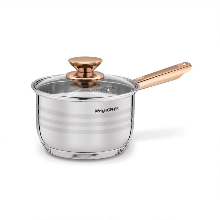 Könighoffer, Bari Rose Gold, komplet garnków, indukcja, 12 elementów