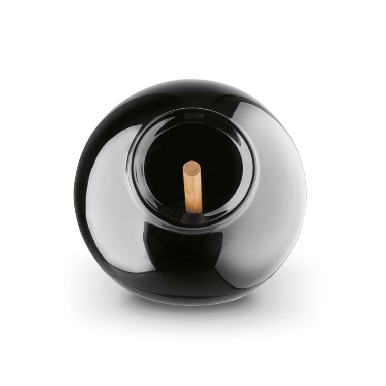 Könighoffer, Ceramic, pojemnik kuchenny z drewnianą łyżeczką, czarny