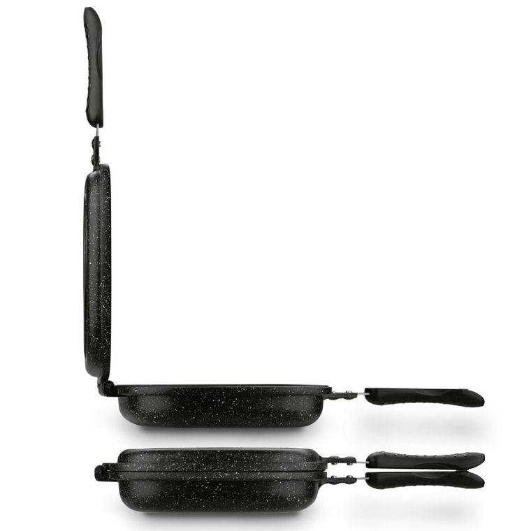 Könighoffer, Doppio Marble, patelnia grillowa dwustronna, marmurowa, 32-24 cm