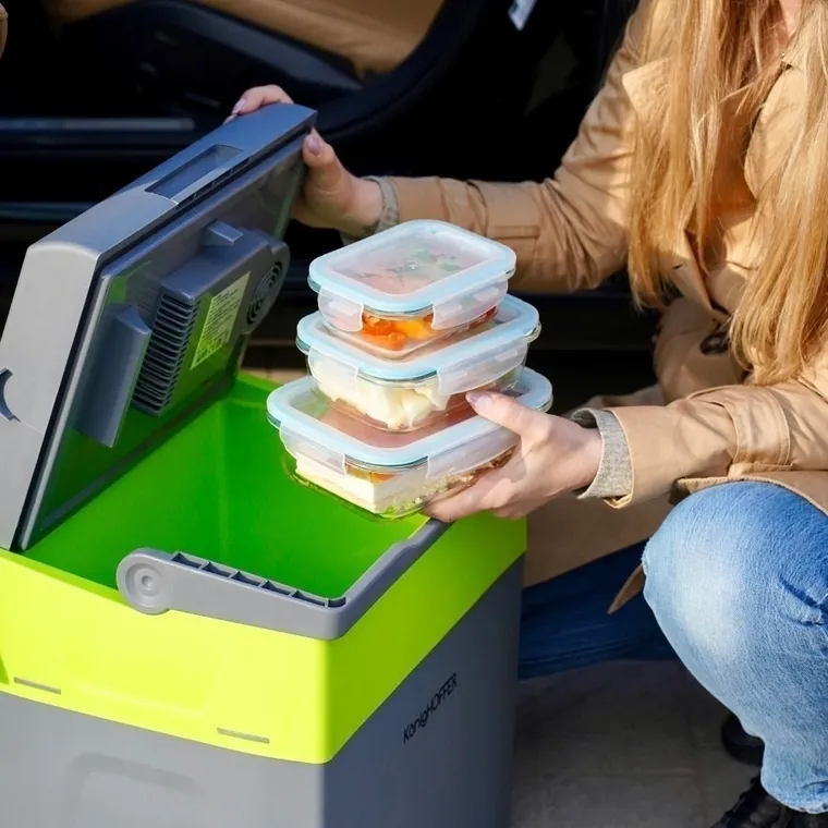 Könighoffer, Largo, szklany lunchbox, pojemnik na żywność, 3 szt.