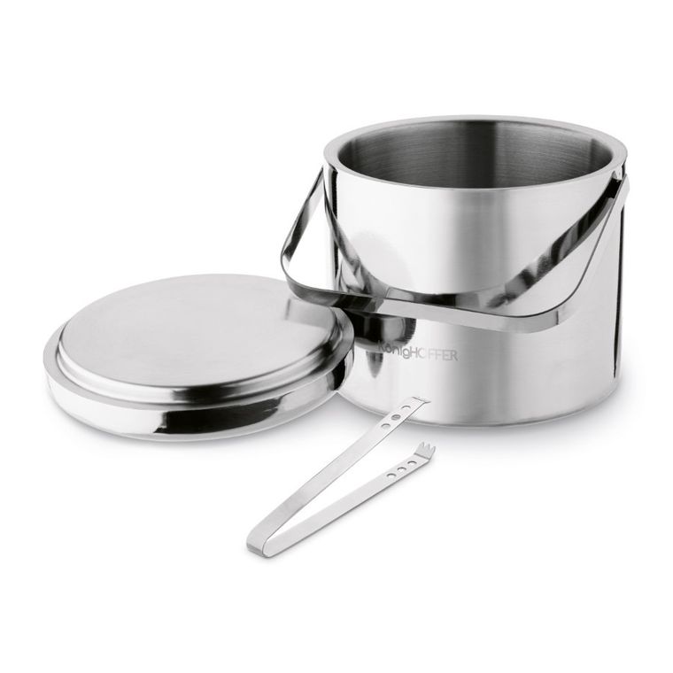 Könighoffer, Lugo, wiaderko do lodu ze szczypcami, połysk, 3l