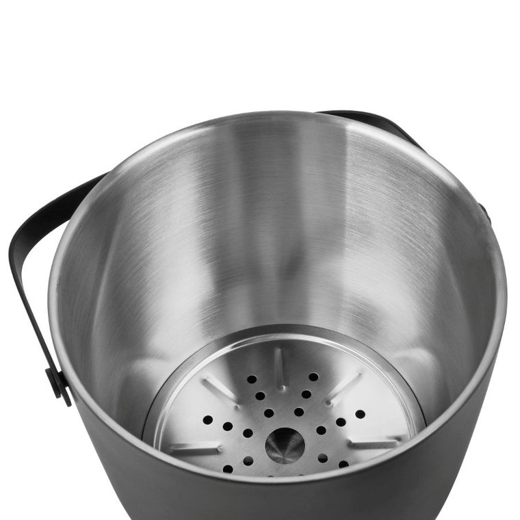 Könighoffer, Ori, wiaderko do lodu ze szczypcami, black, 2,8l