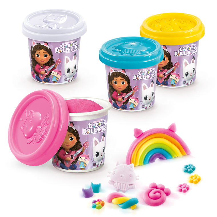 Koci Domek Gabi, masy plastyczne w tubach, 4 szt.