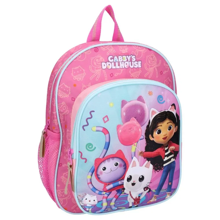 Koci Domek Gabi, The Party Starts Meow, plecak dla przedszkolaka, różowy