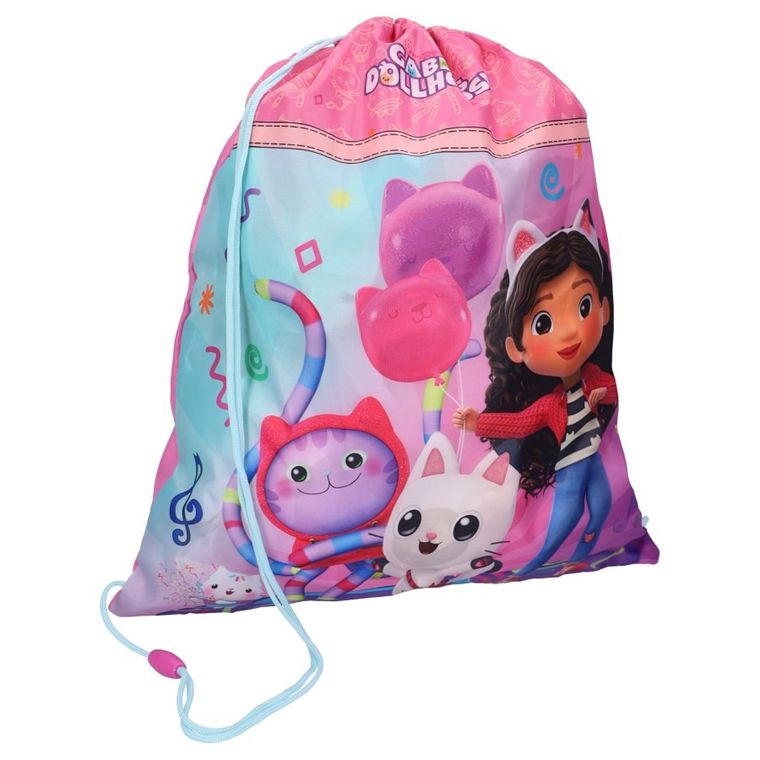 Koci Domek Gabi, The Party Starts Meow, worek sportowy, różowy