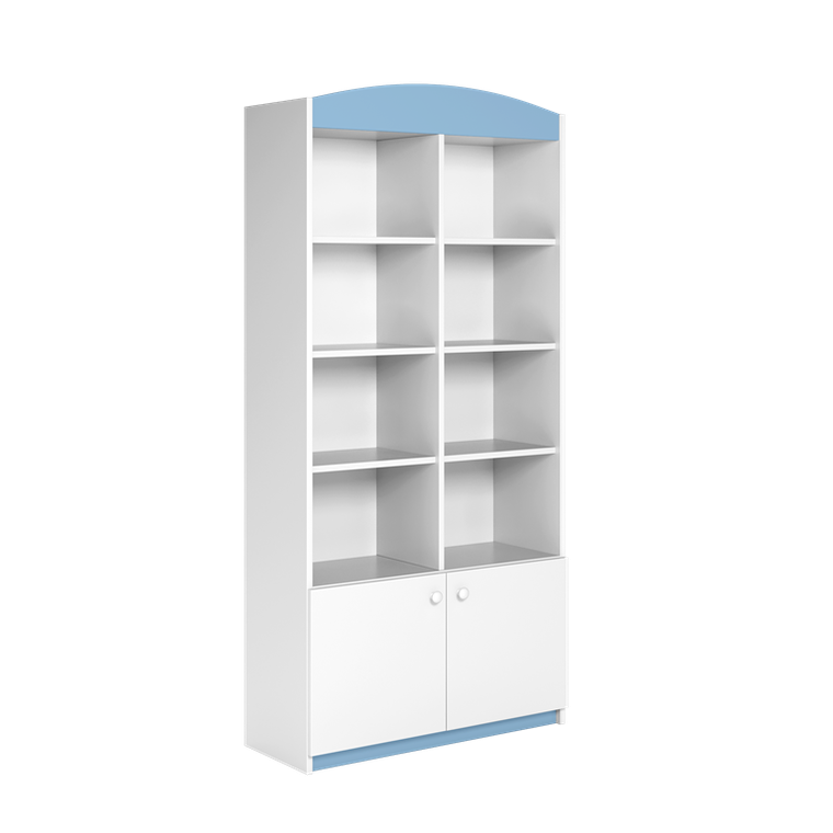 Kocot Kids, Babydreams, regał podwójny, zamknięty, niebieski