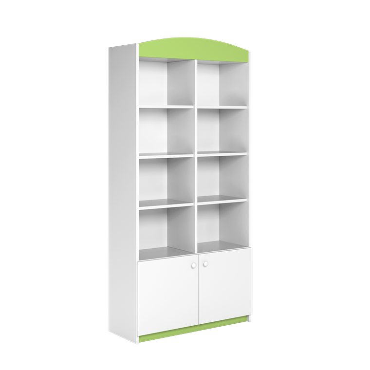 Kocot Kids, Babydreams, regał podwójny, zamknięty, zielony