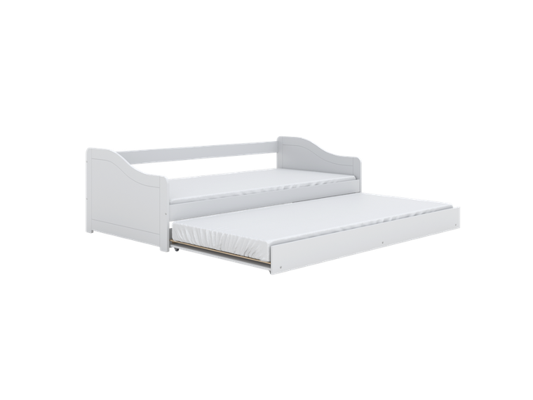 Kocot Kids, Blanka, łóżko z materacem, białe, 90-200 cm