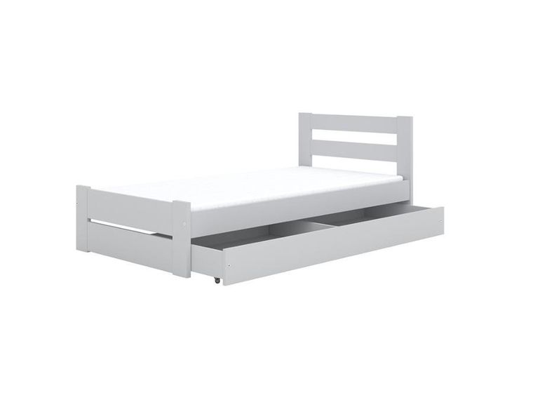 Kocot Kids, Emil, łóżko, białe, 90-180 cm