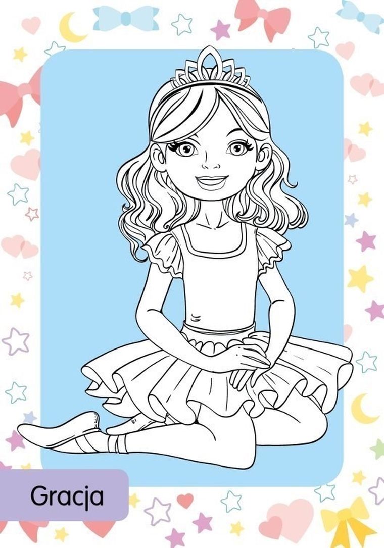 Kolorowanka z tatuażami. Baletnice