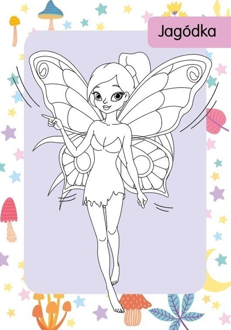 Kolorowanka z tatuażami. Wróżki