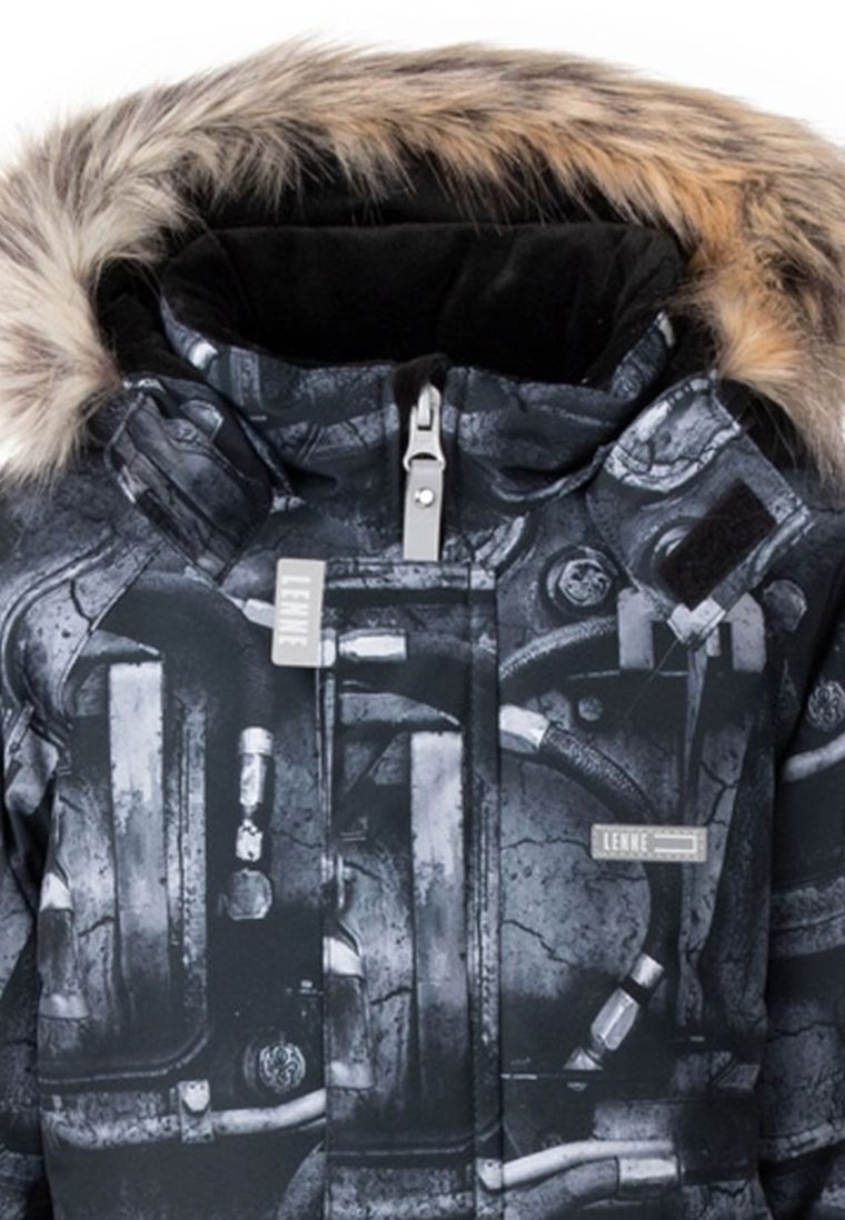 Kombinezon chłopięcy z kapturem, czarny, Lenne