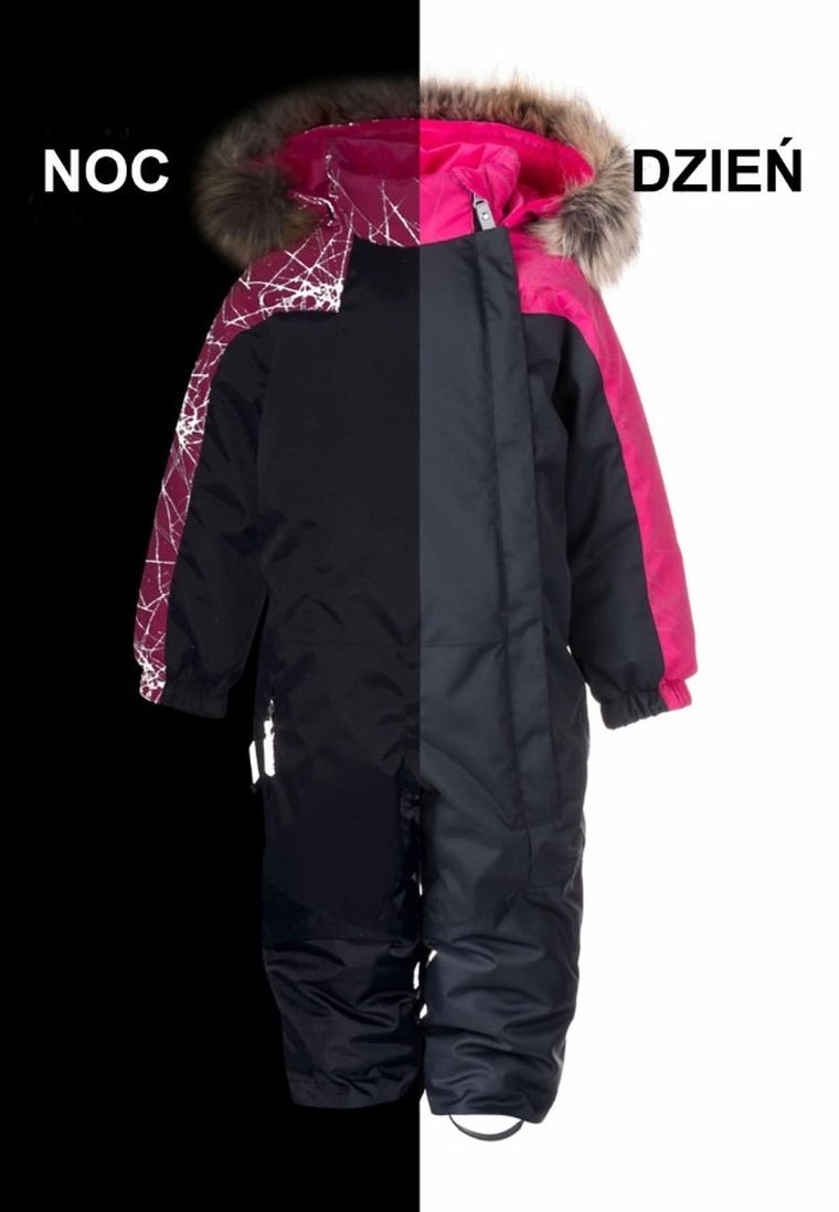 Kombinezon chłopięcy z kapturem, czarny, Lenne