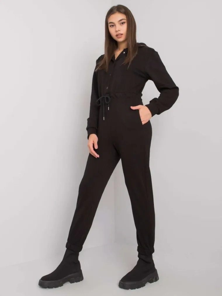 Kombinezon damski, czarny, Factory Price