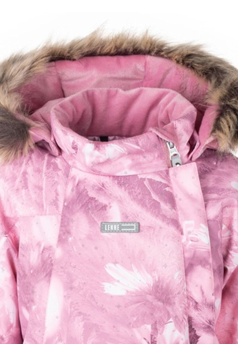 Kombinezon dziewczęcy z kapturem, różowy, Lenne