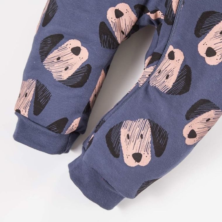 Kombinezon przejściowy chłopięcy z kapturem, granatowy, Eevi