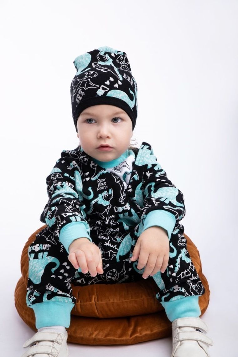 Kombinezon przejściowy chłopięcy z kapturem, ocieplany, mix, Nicol