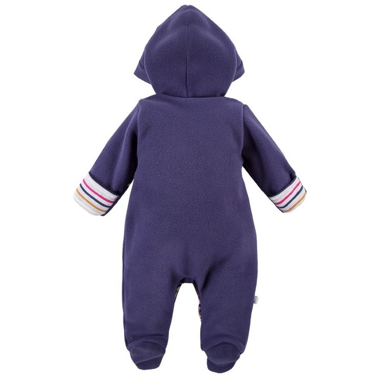 Kombinezon przejściowy dziewczęcy z kapturem, granatowy, Eevi