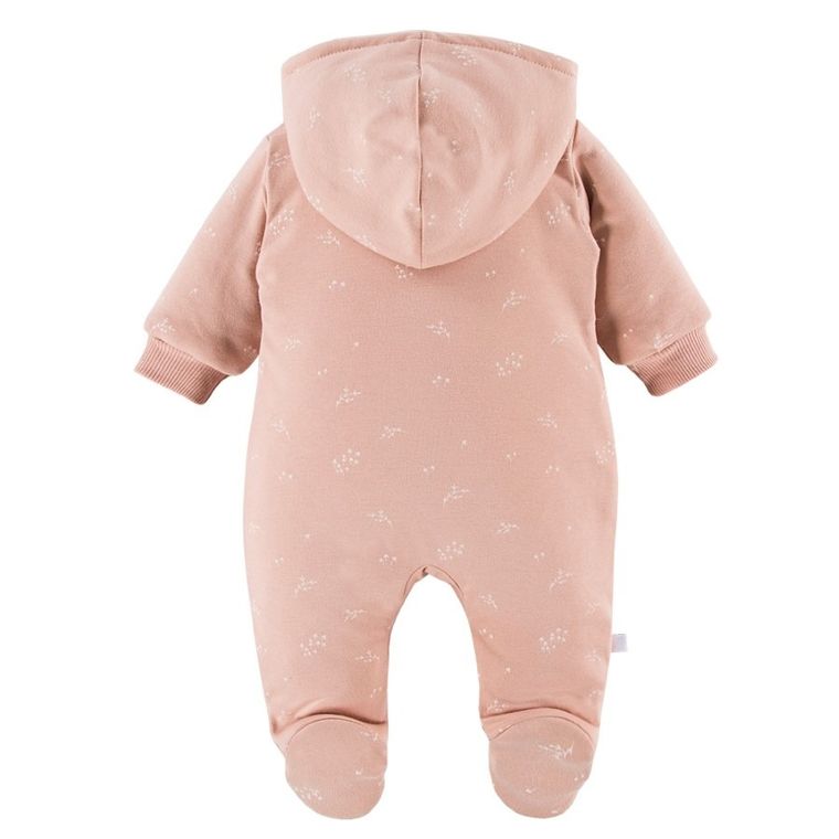 Kombinezon przejściowy dziewczęcy z kapturem, jasnoróżowy, Eevi