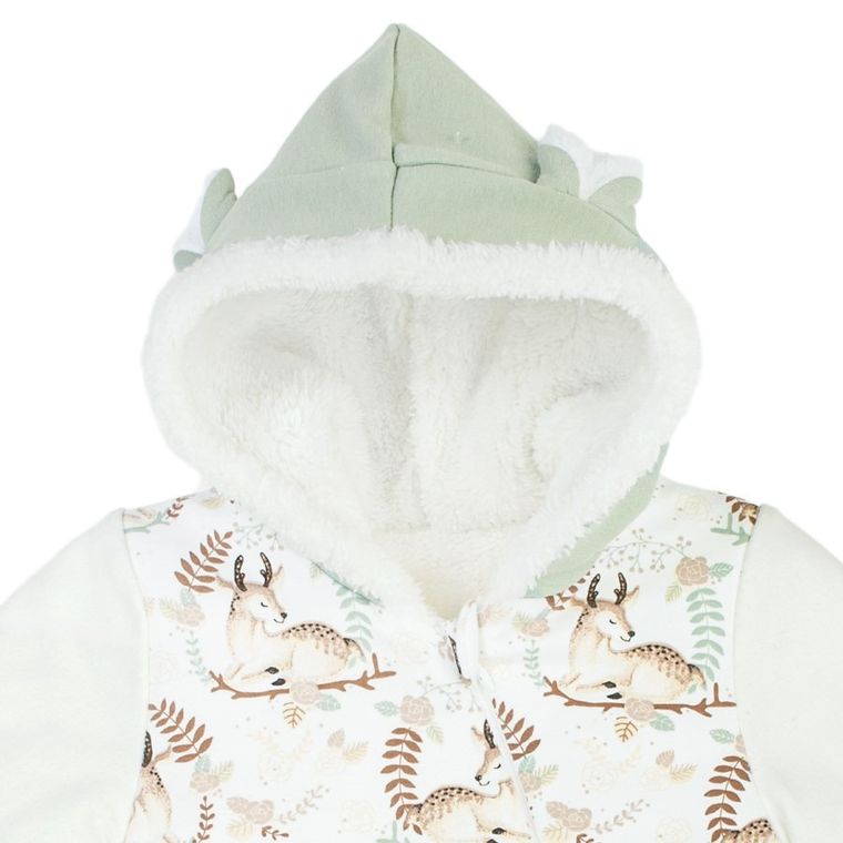 Kombinezon przejściowy dziewczęcy z kapturem, ocieplany, mix, Nicol