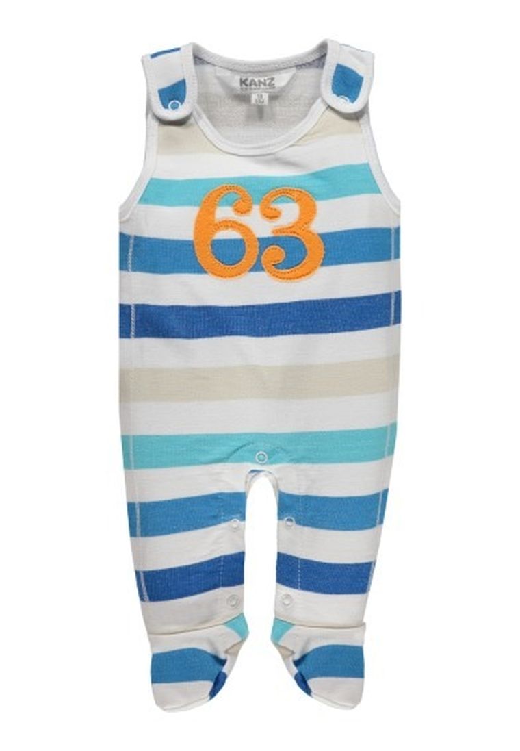 Komplet chłopięcy, Bluzka z długim rękawem, Śpiochy, niebieskie, Kanz