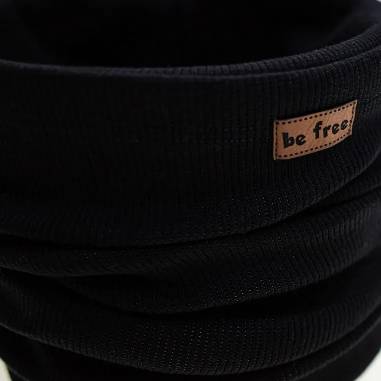 Komplet chłopięcy, Czapka, Komin, czarny, Nicol